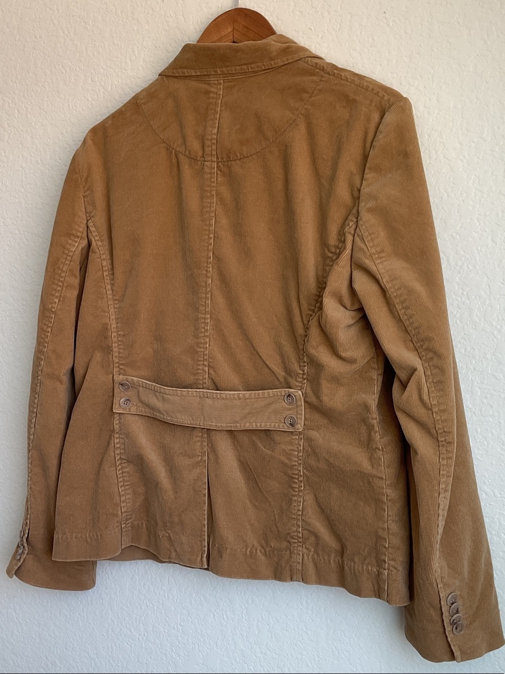 Lands' End Camel Corduroy Blazer Women’s Size 12 | flawed - Picture 3 of 11
